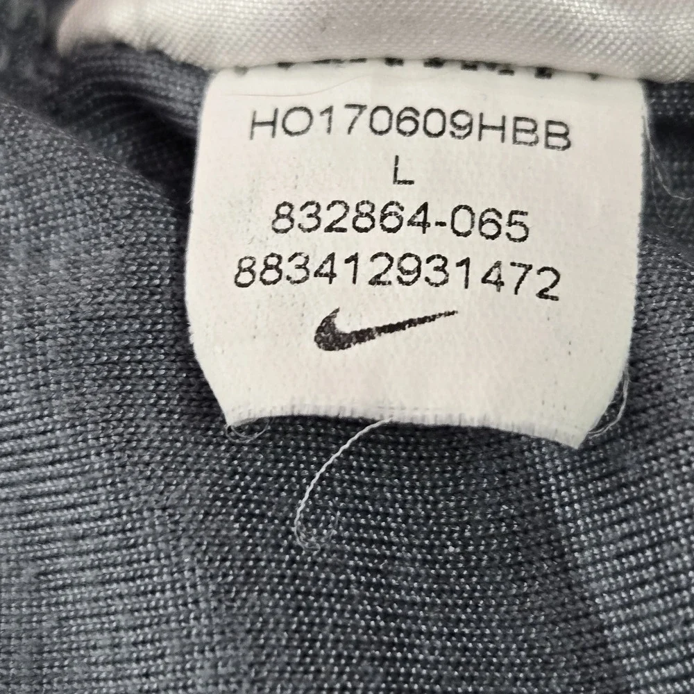Nike Men Shirt L Blue Activewear Logo Short Sleeve‎